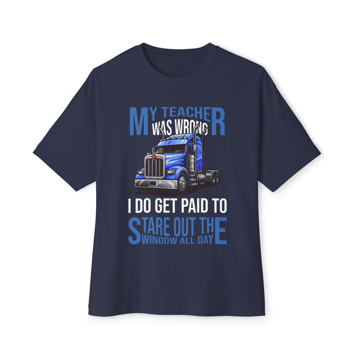 π Paid to Stare Out the Window β Trucker Humor Tee Black