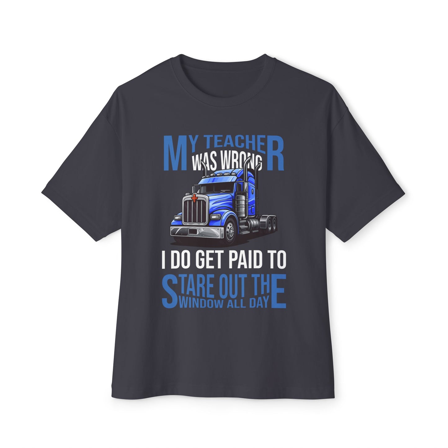 π Paid to Stare Out the Window β Trucker Humor Tee Black