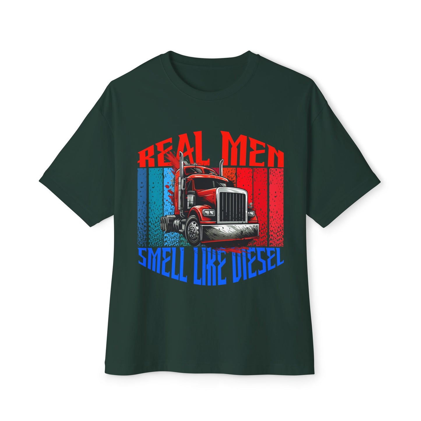 💪 Real Men Smell Like Diesel – Grit & Grease Trucker Tee