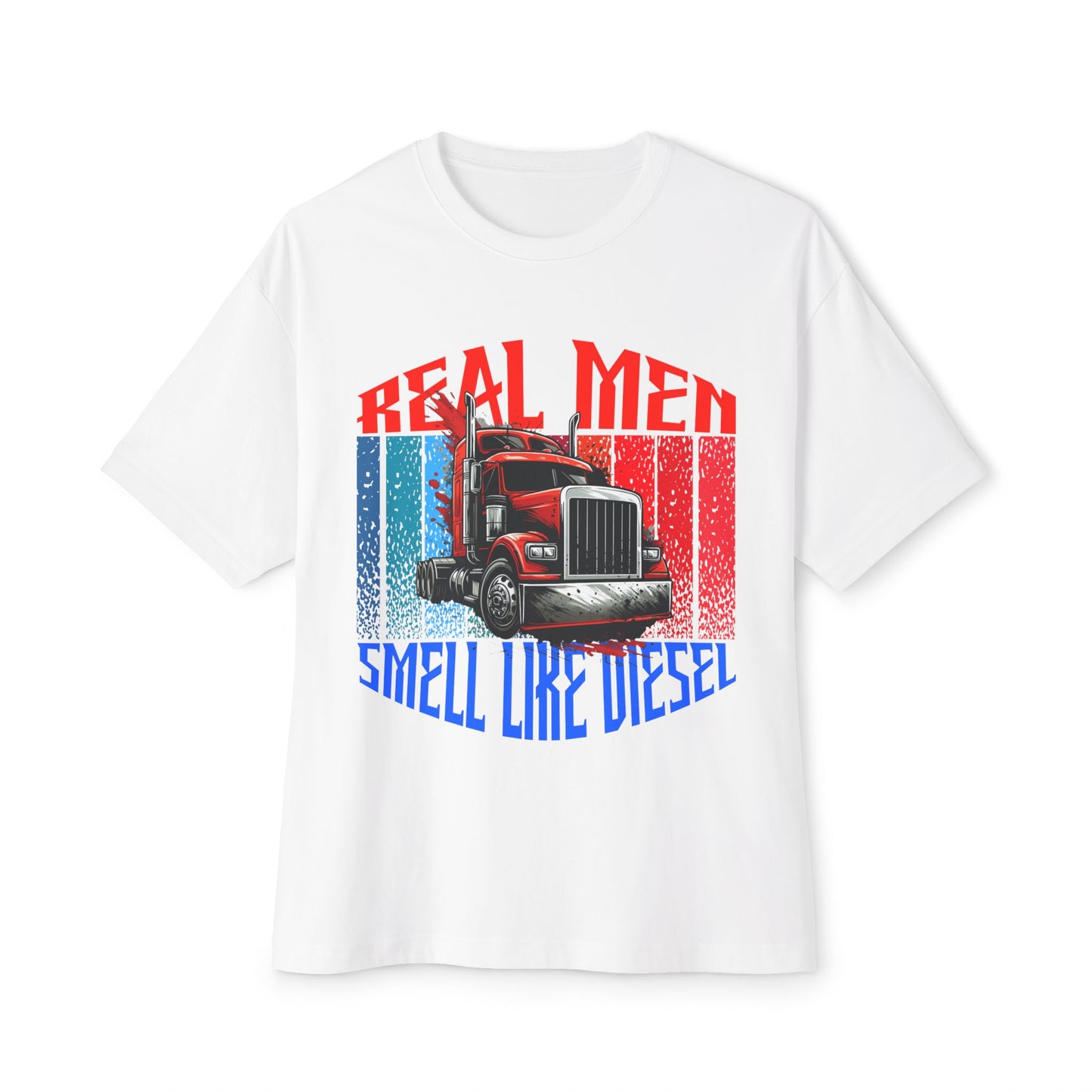 💪 Real Men Smell Like Diesel – Grit & Grease Trucker Tee