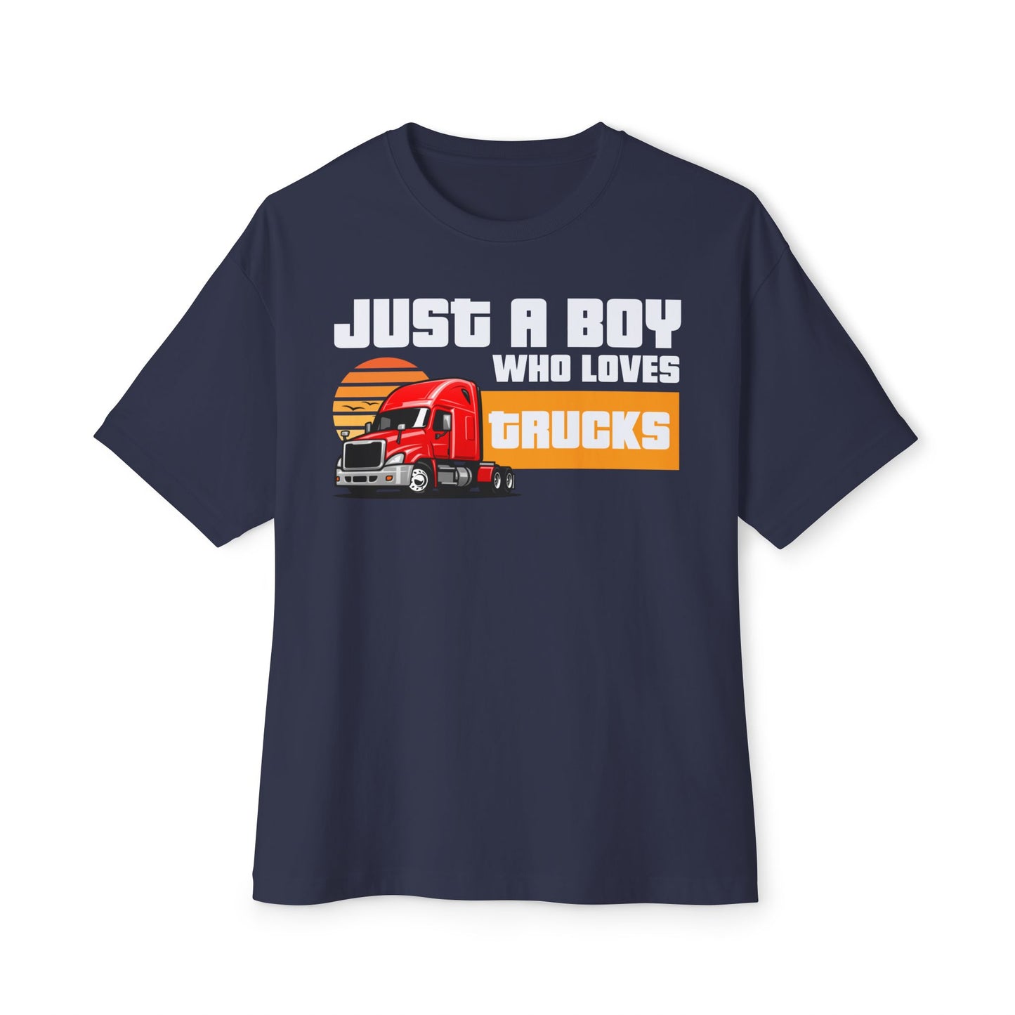 Just a Boy Who Loves Trucks – Men's Trucker Tee