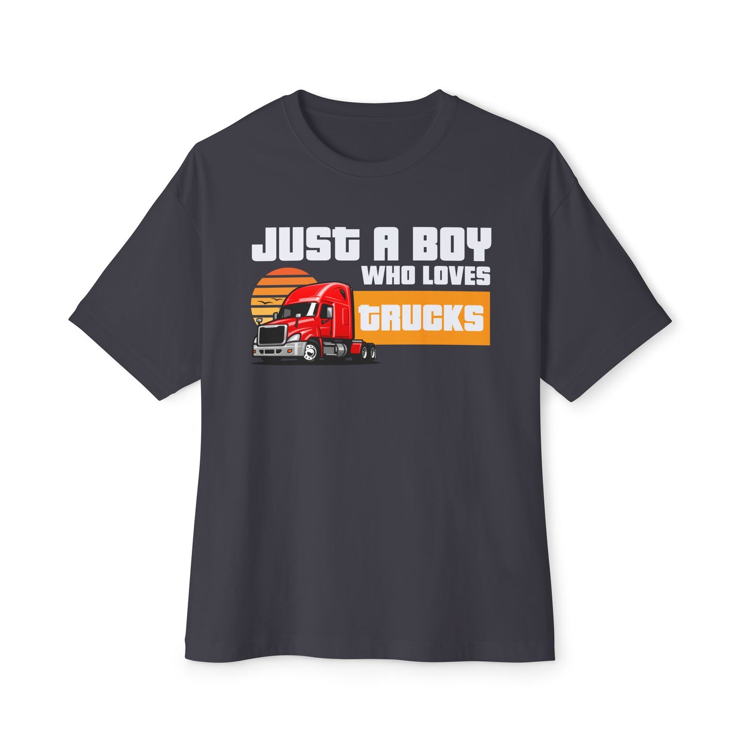Just a Boy Who Loves Trucks – Men's Trucker Tee