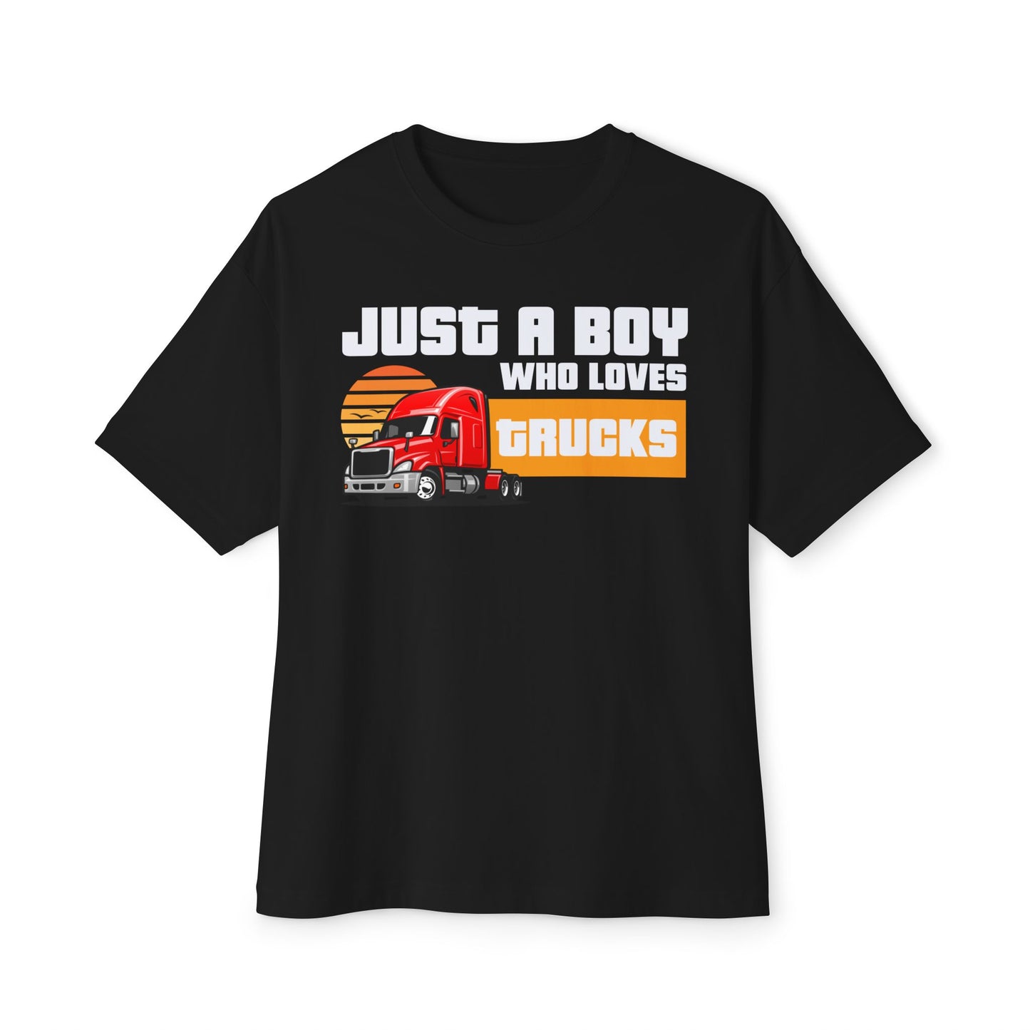 Just a Boy Who Loves Trucks – Men's Trucker Tee