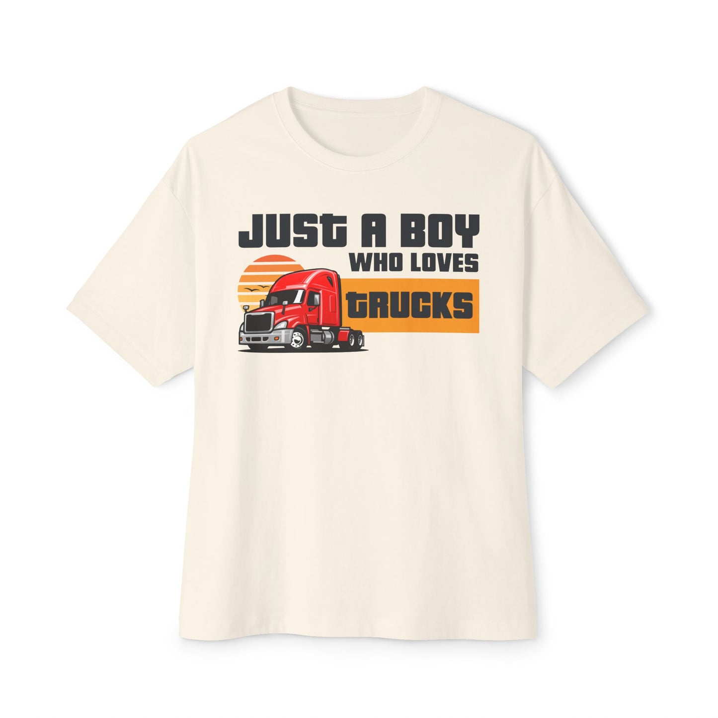 Just a Boy Who Loves Trucks – Men's Trucker Tee