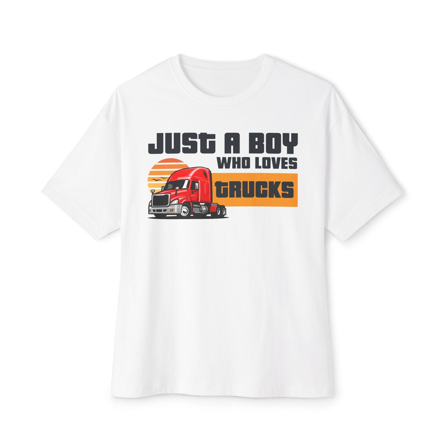 Just a Boy Who Loves Trucks – Men's Trucker Tee