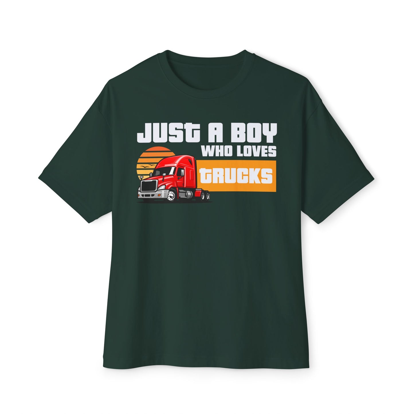Just a Boy Who Loves Trucks – Men's Trucker Tee